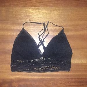 Black bra with lace